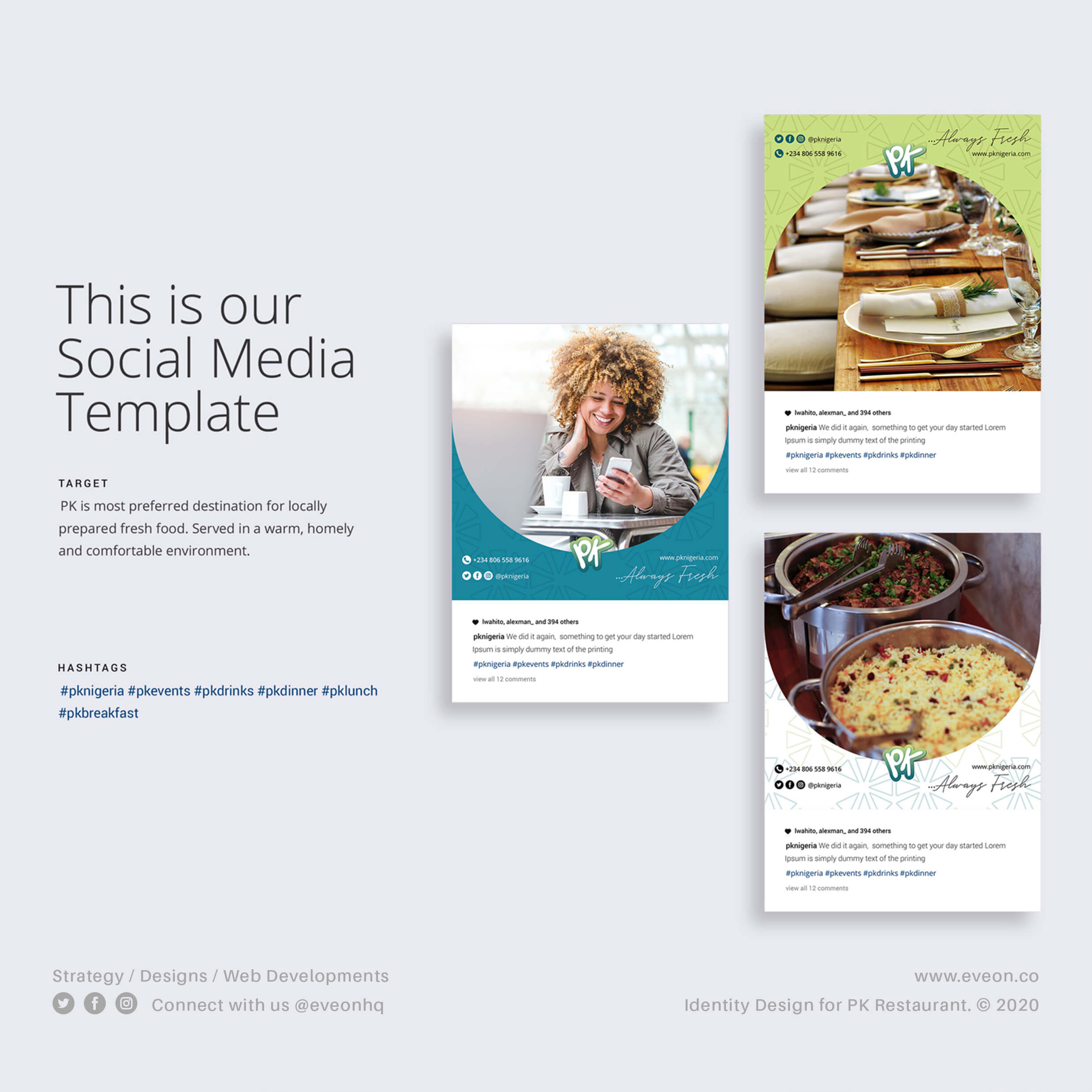 Social Media Template Design by Eveon